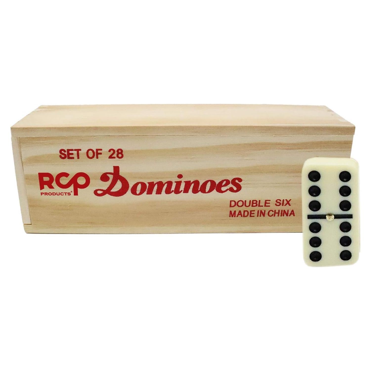 Dominó Doble 6 RCP Products - 28 Fichas en Caja de Madera