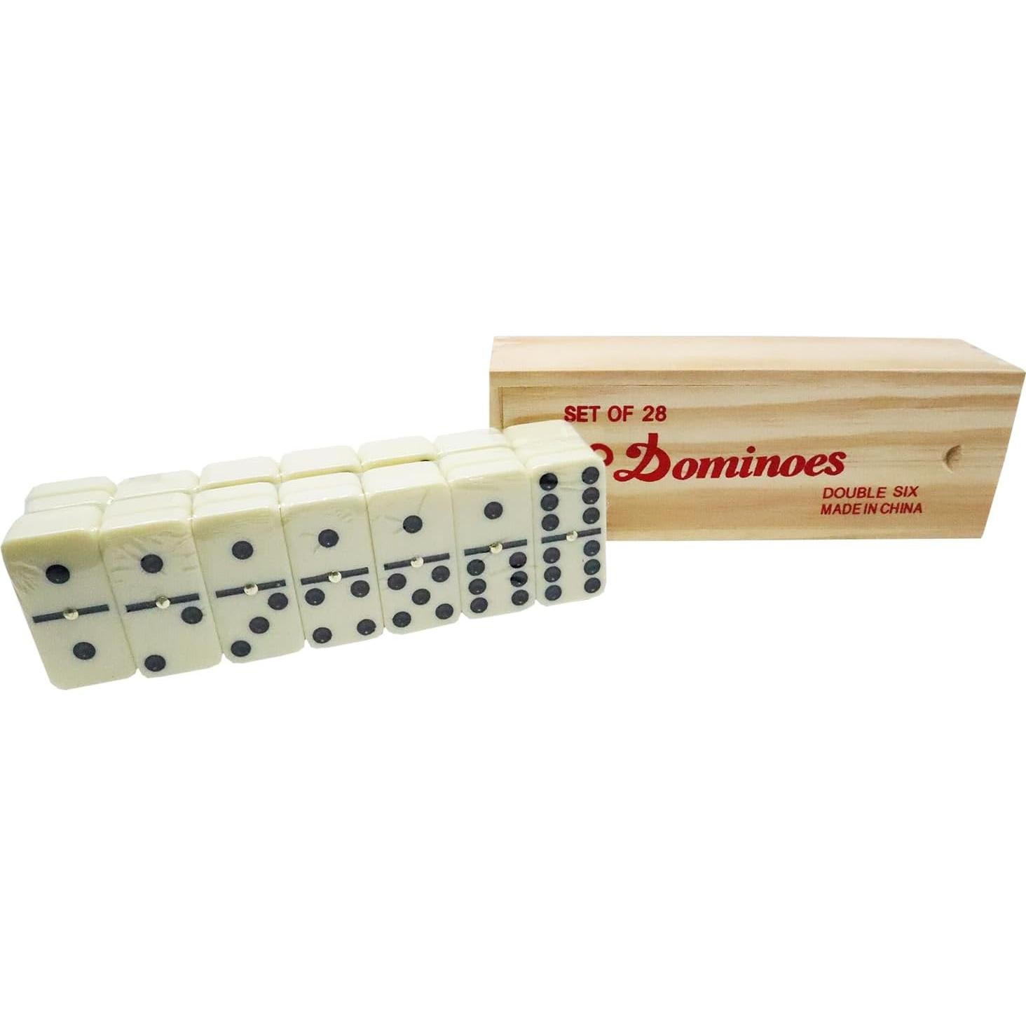 Dominó Doble 6 RCP Products - 28 Fichas en Caja de Madera