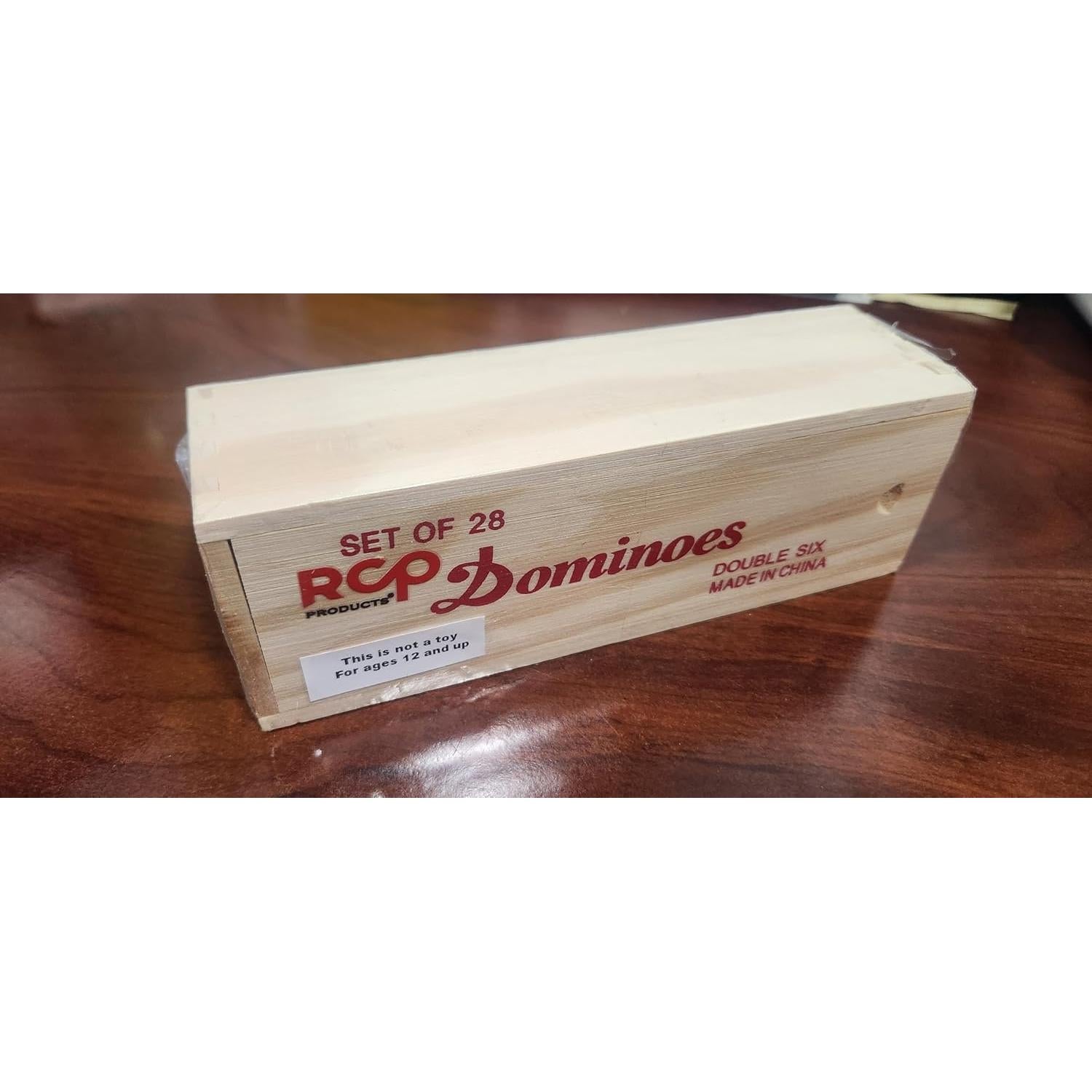 Dominó Doble 6 RCP Products - 28 Fichas en Caja de Madera