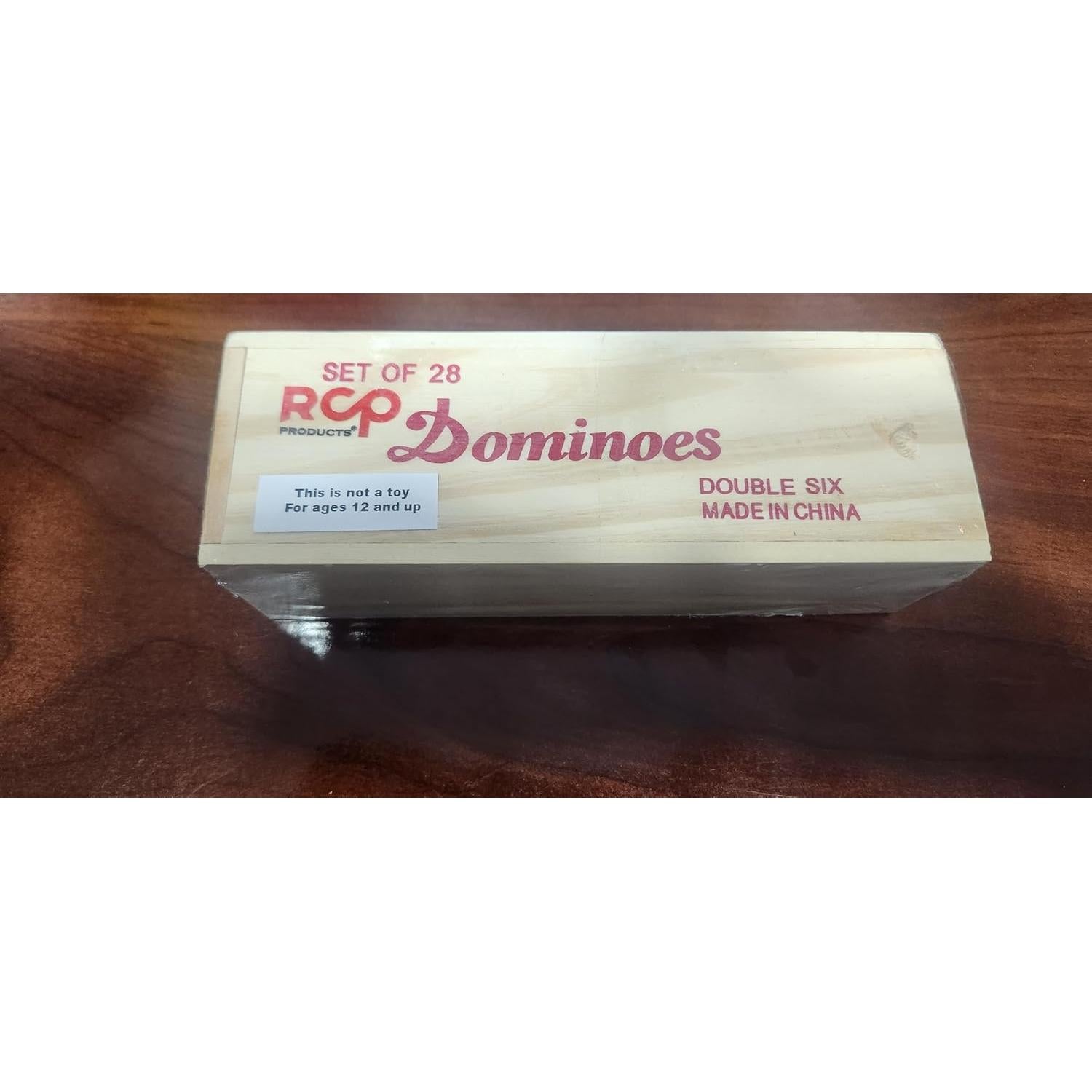 Dominó Doble 6 RCP Products - 28 Fichas en Caja de Madera