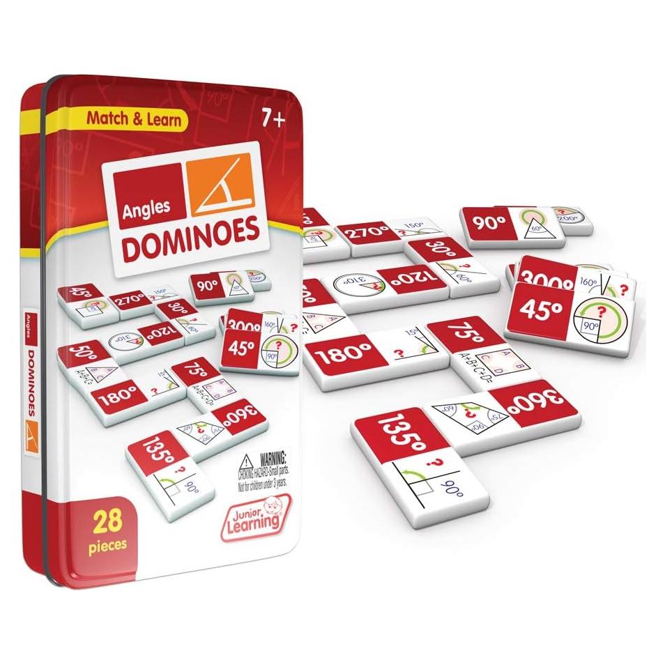 Dominó de Ángulos Junior Learning 28 Piezas Educativo
