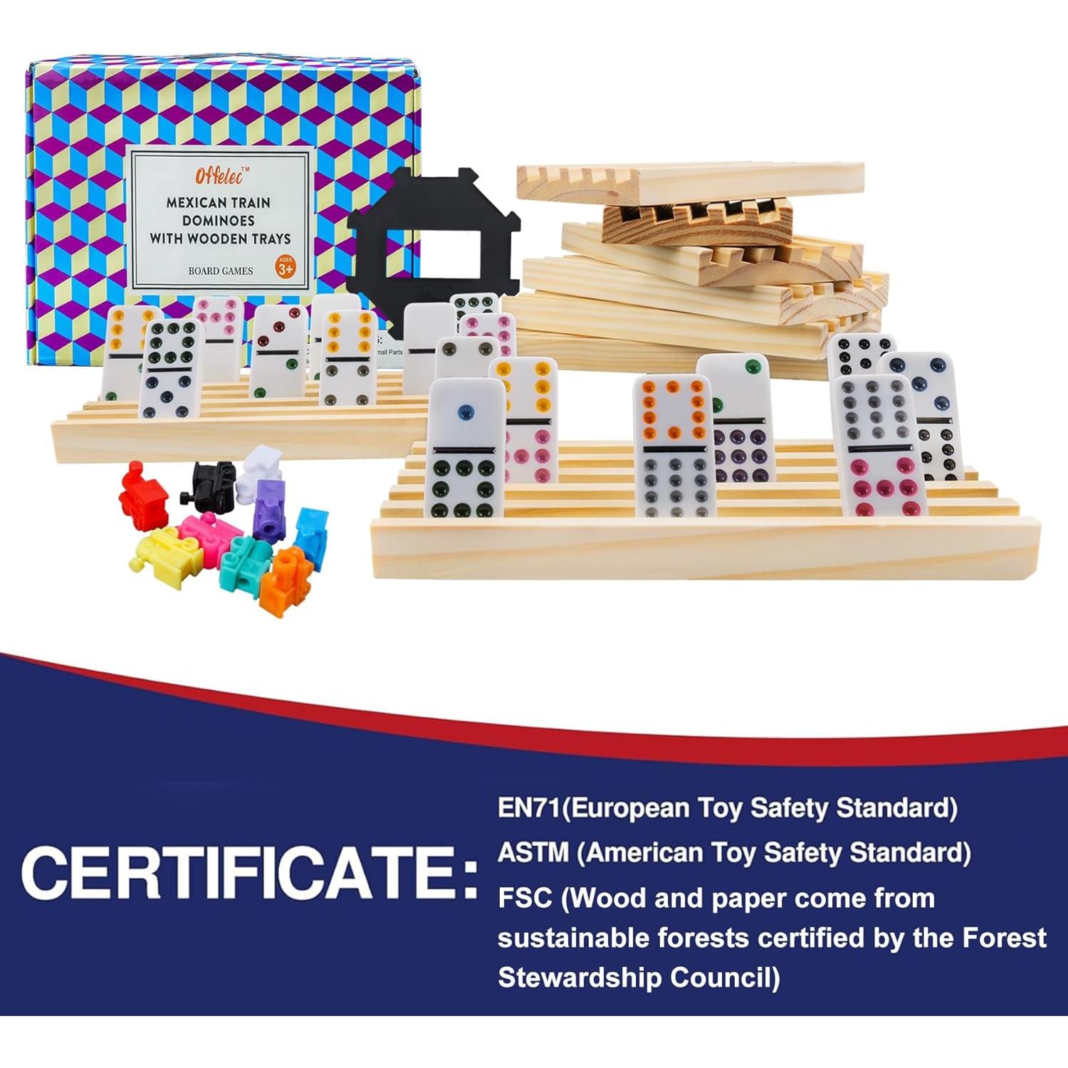 Juego de Dominó Mexicano Doble 12 Offelec con 91 Fichas