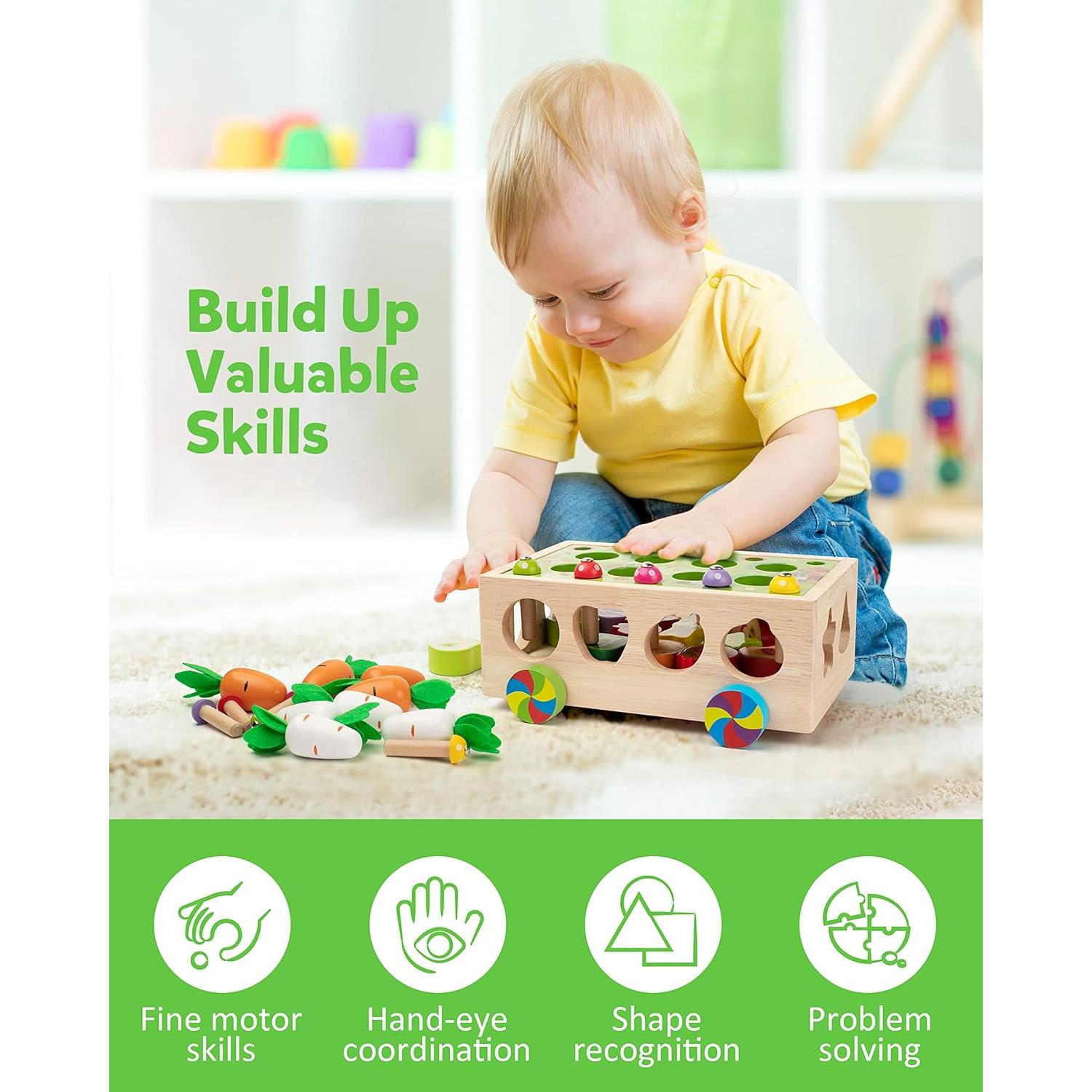 Juguete Montessori Coogam de Motricidad Fina para Niños 3-5 Años