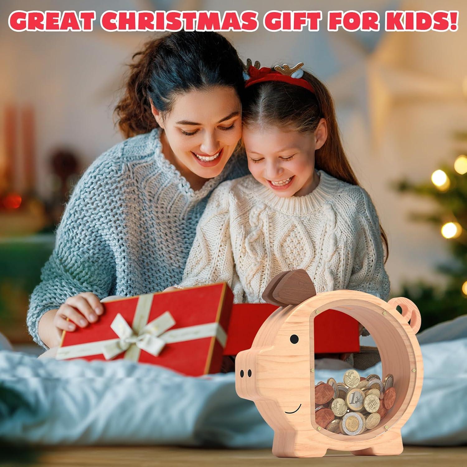 Hucha de Madera Personalizada ELX para Niños - 22.86x24.13 cm