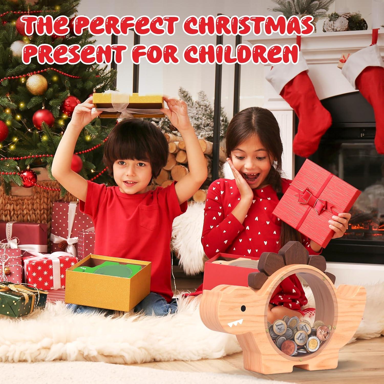 Hucha de Madera Dinosaurio Summidate para Niños - Estándar