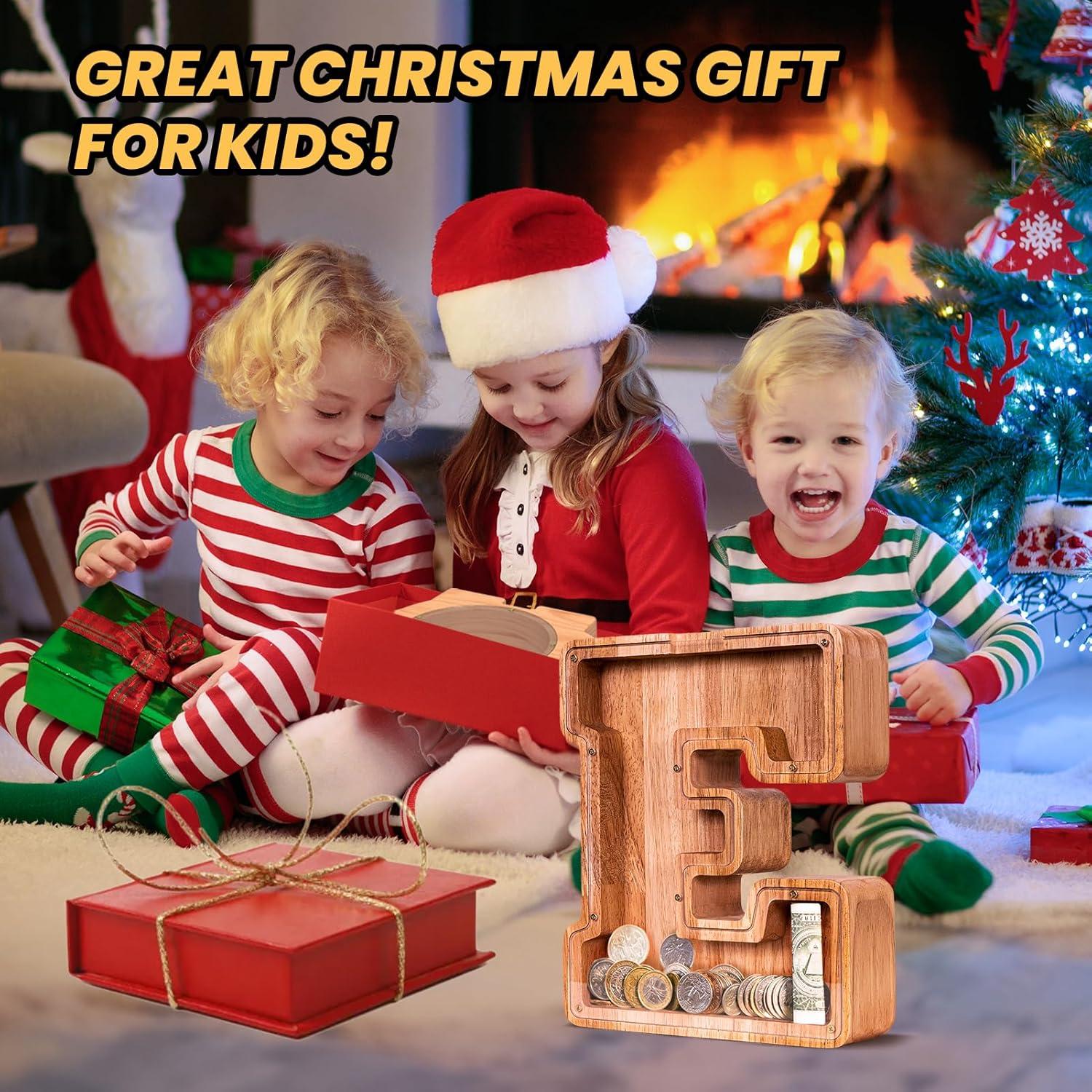 Hucha de Letra de Madera KMC 22.86 cm Personalizada para Niños