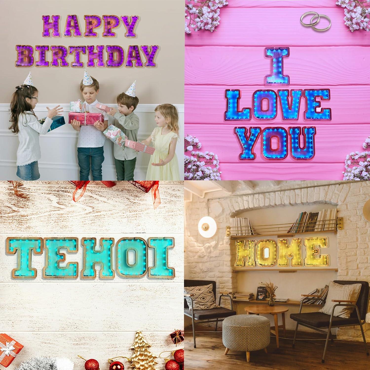 Hucha Infantil de Letras Iluminada Tehoi 22.86x21.59cm