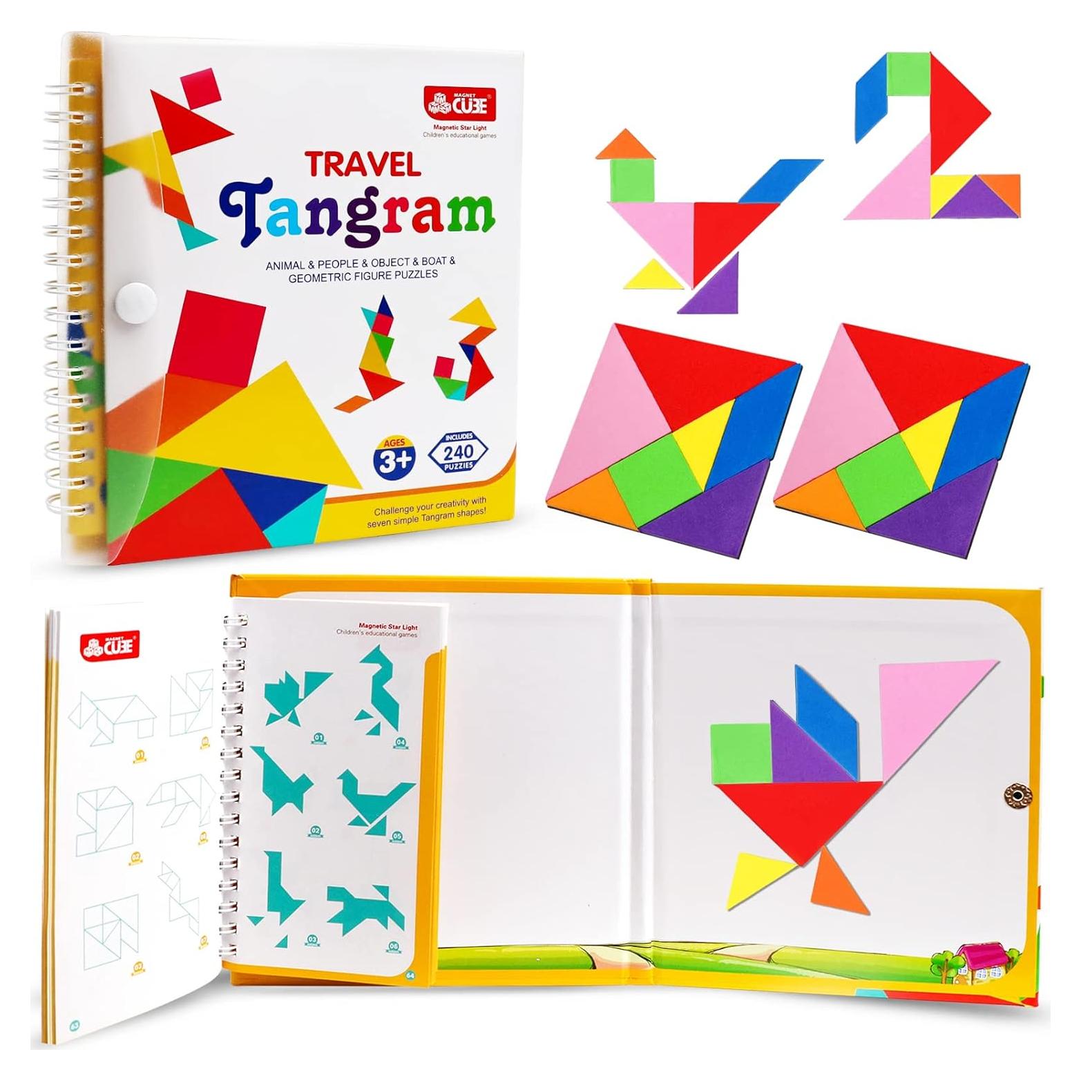 Rompecabezas Tangram Magnético de Viaje Kizh - 240 Patrones