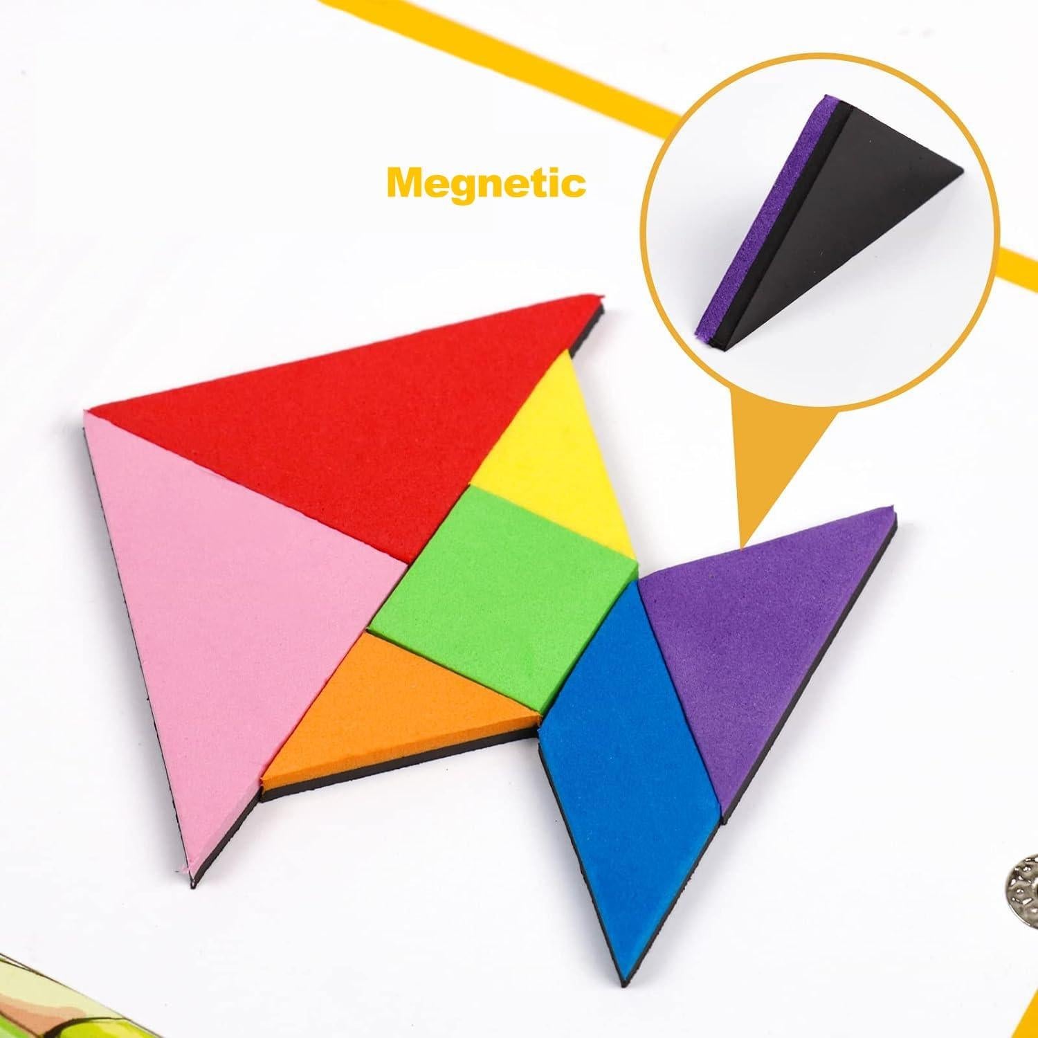 Rompecabezas Tangram Magnético de Viaje Kizh - 240 Patrones