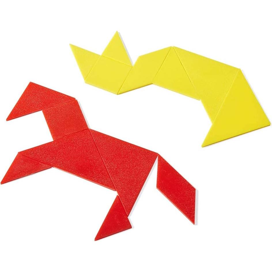 Tangram de Plástico ETA hand2mind, Set de 4 Piezas
