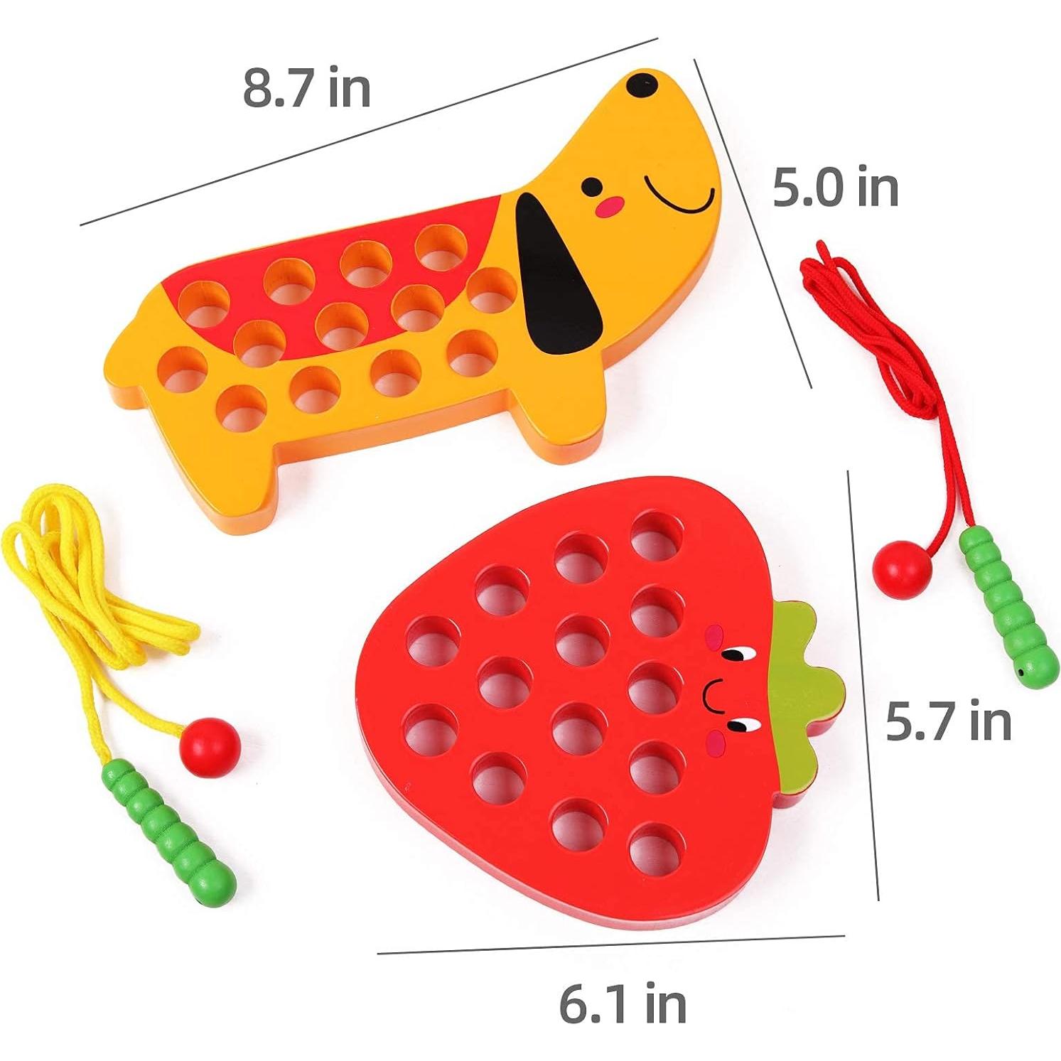 Juguete de Aprendizaje Matemático GEMEM - Enhebrado y Conteo