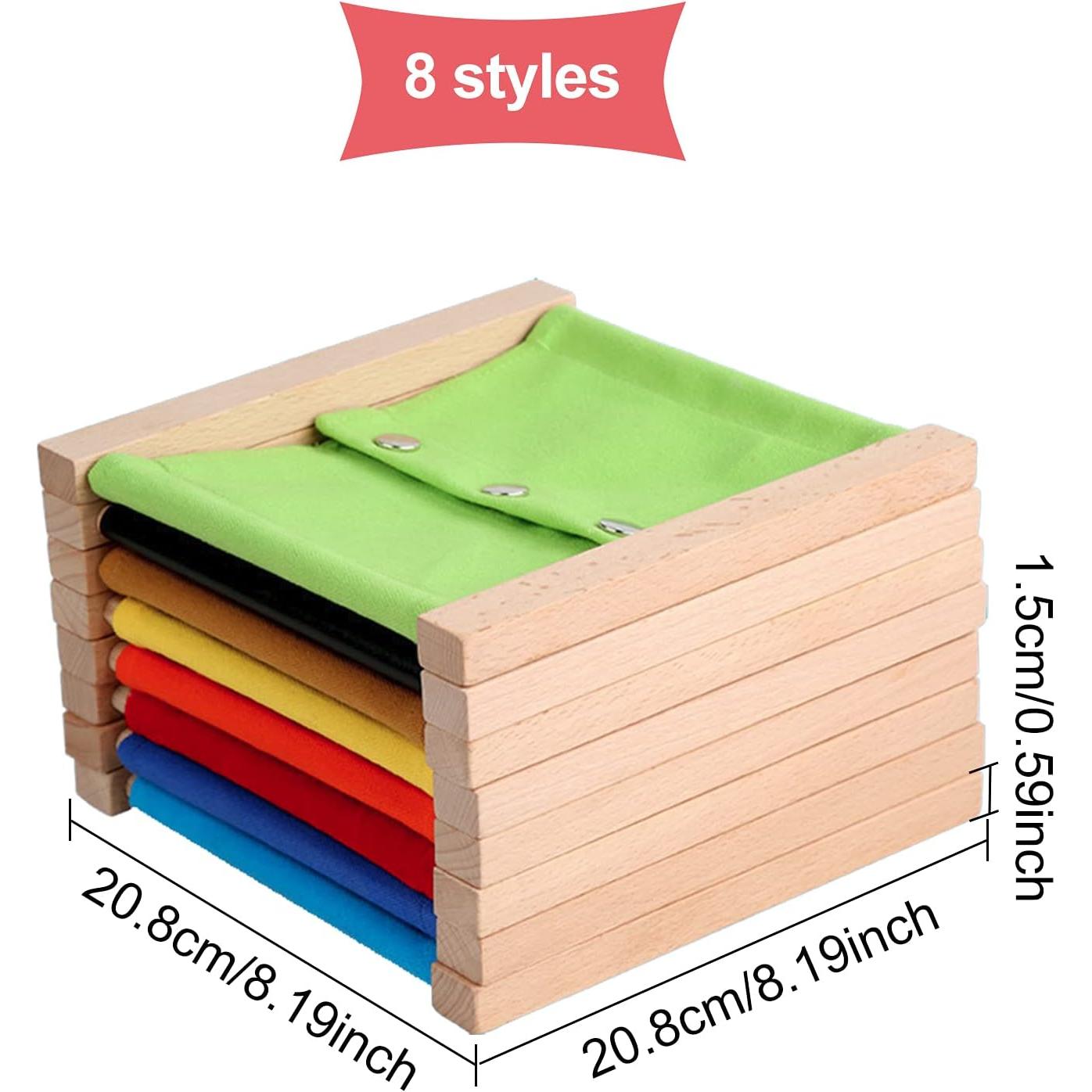 Juego de Vestir Montessori WEBEEDY - 8 Tableros de Aprendizaje