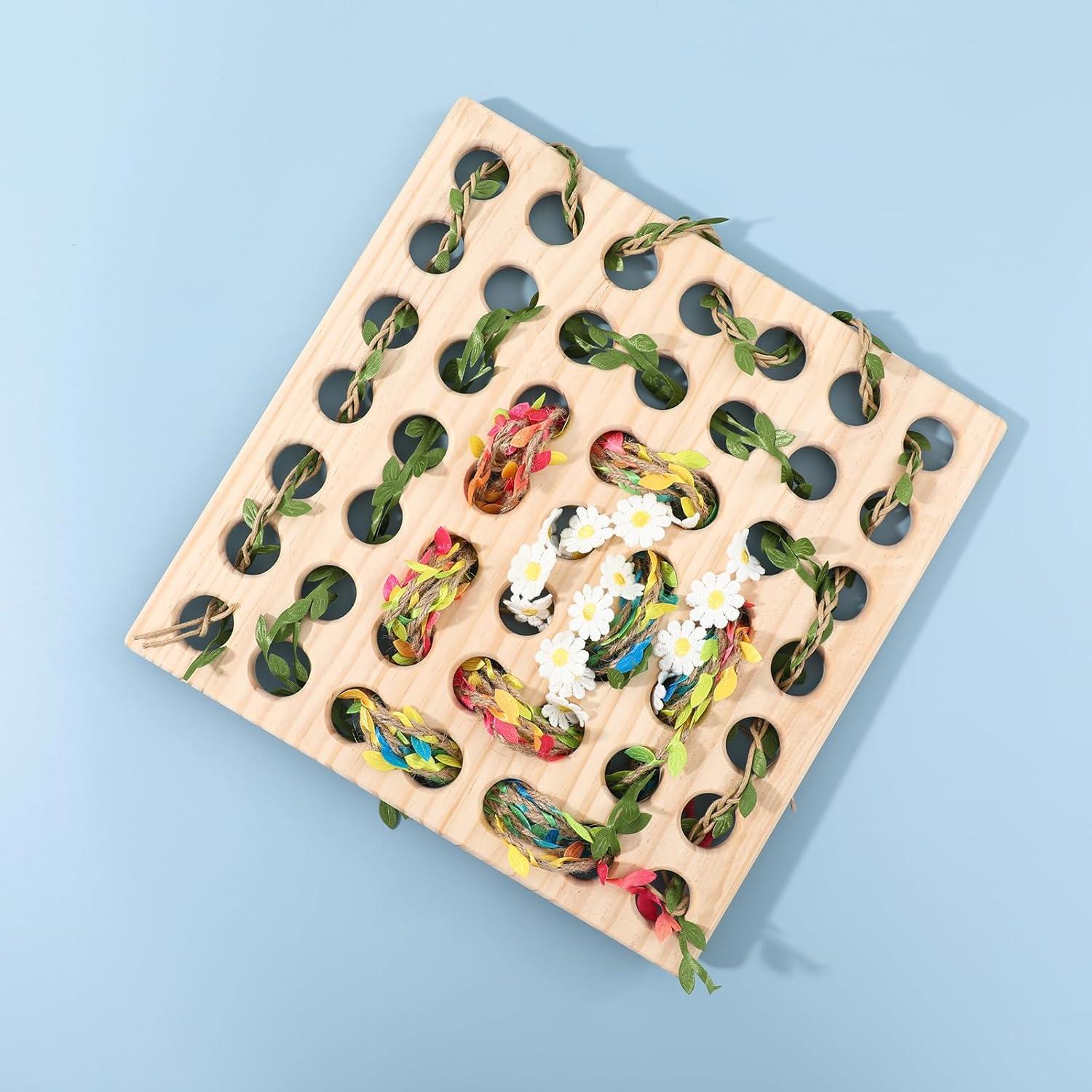 Juguete de Enhebrar de Madera COTTOVE 29x29 cm Arcoíris