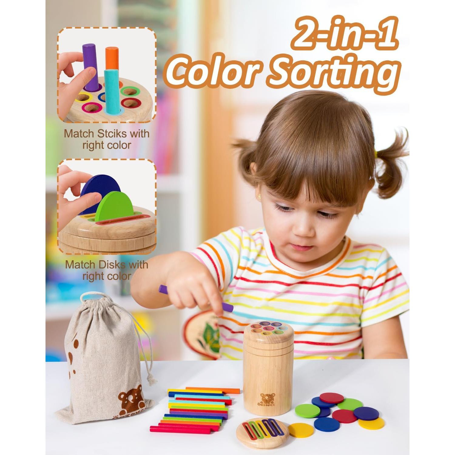 Juguete de Clasificación de Colores de Madera Create MZBT01