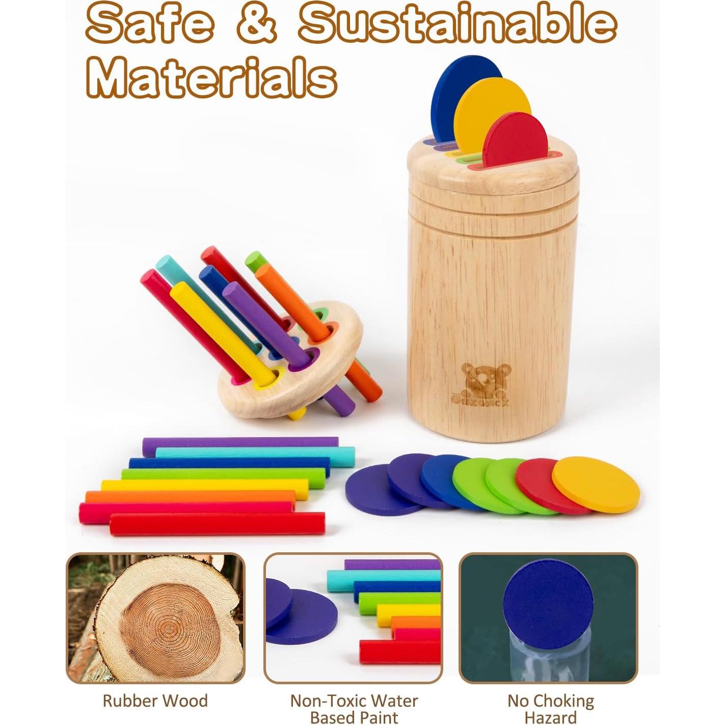 Juguete de Clasificación de Colores de Madera Create MZBT01