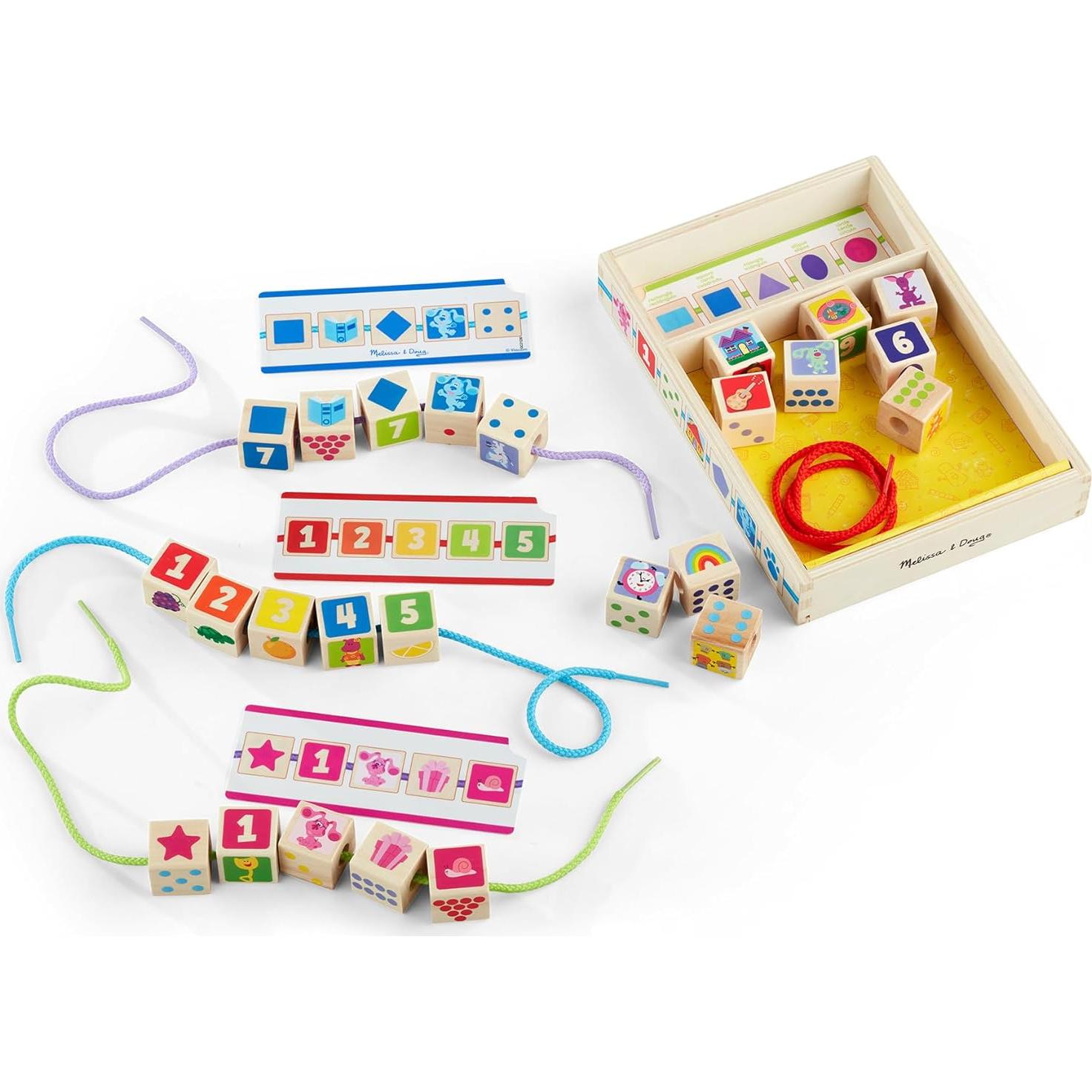 Cuentas de Enhebrar de Madera Melissa & Doug - 25 Piezas