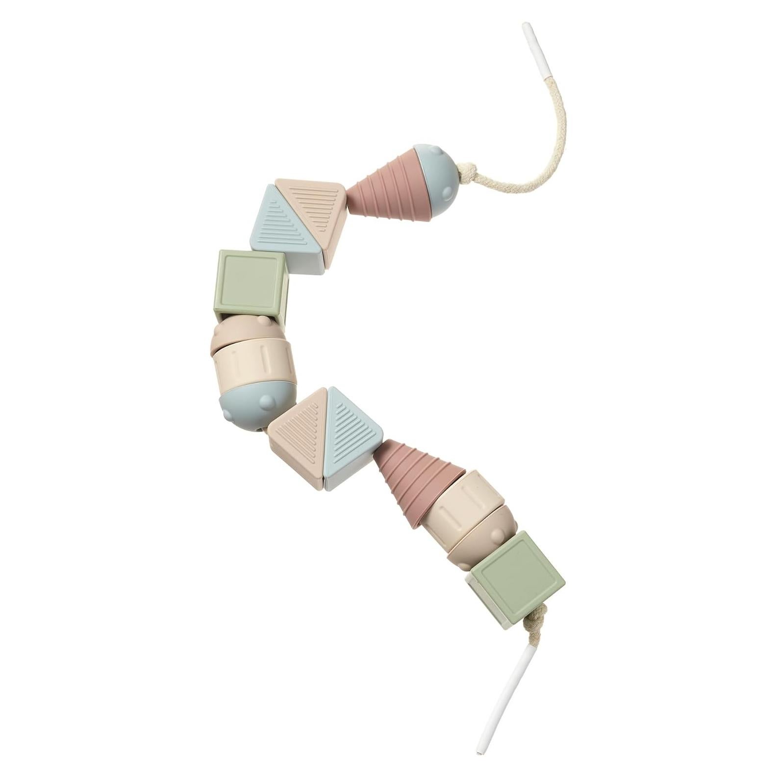 Juguete de Enhebrar Montessori AliOli - 14 Bolas de Silicona