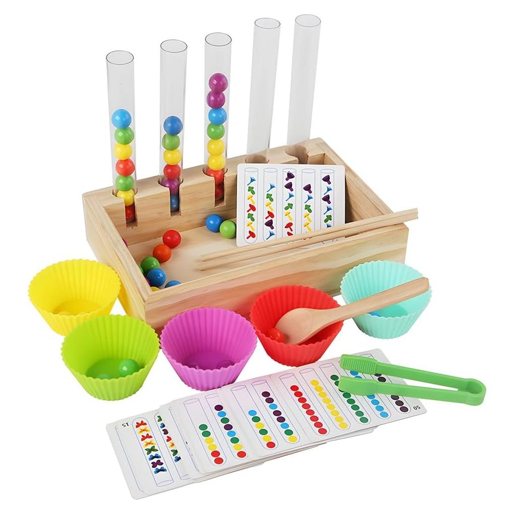 Juguete Montessori de Clasificación de Colores para Niños 1-5 Años