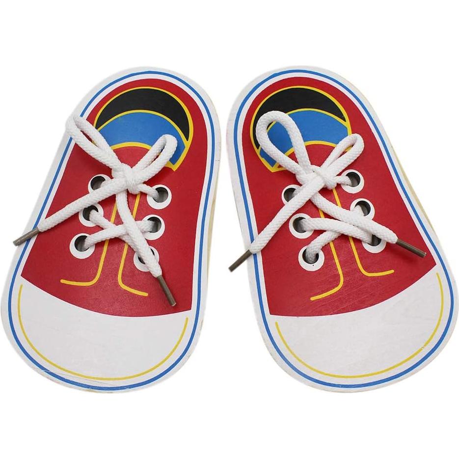 RARITYUS Juguete de Enhebrado de Madera Paquete de 2