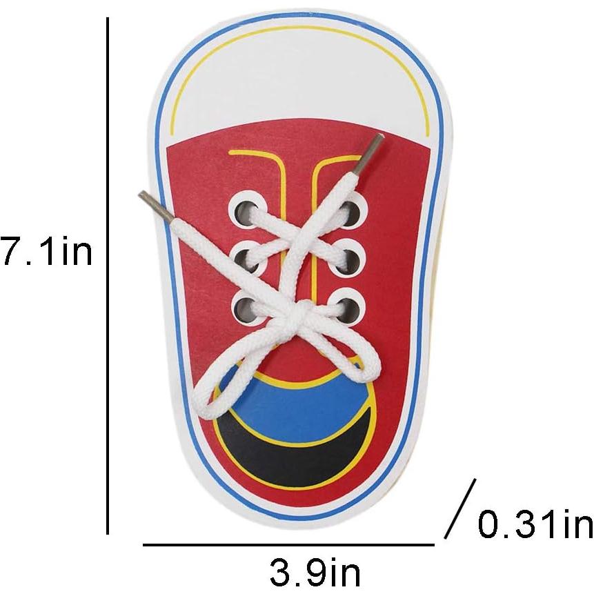 RARITYUS Juguete de Enhebrado de Madera Paquete de 2