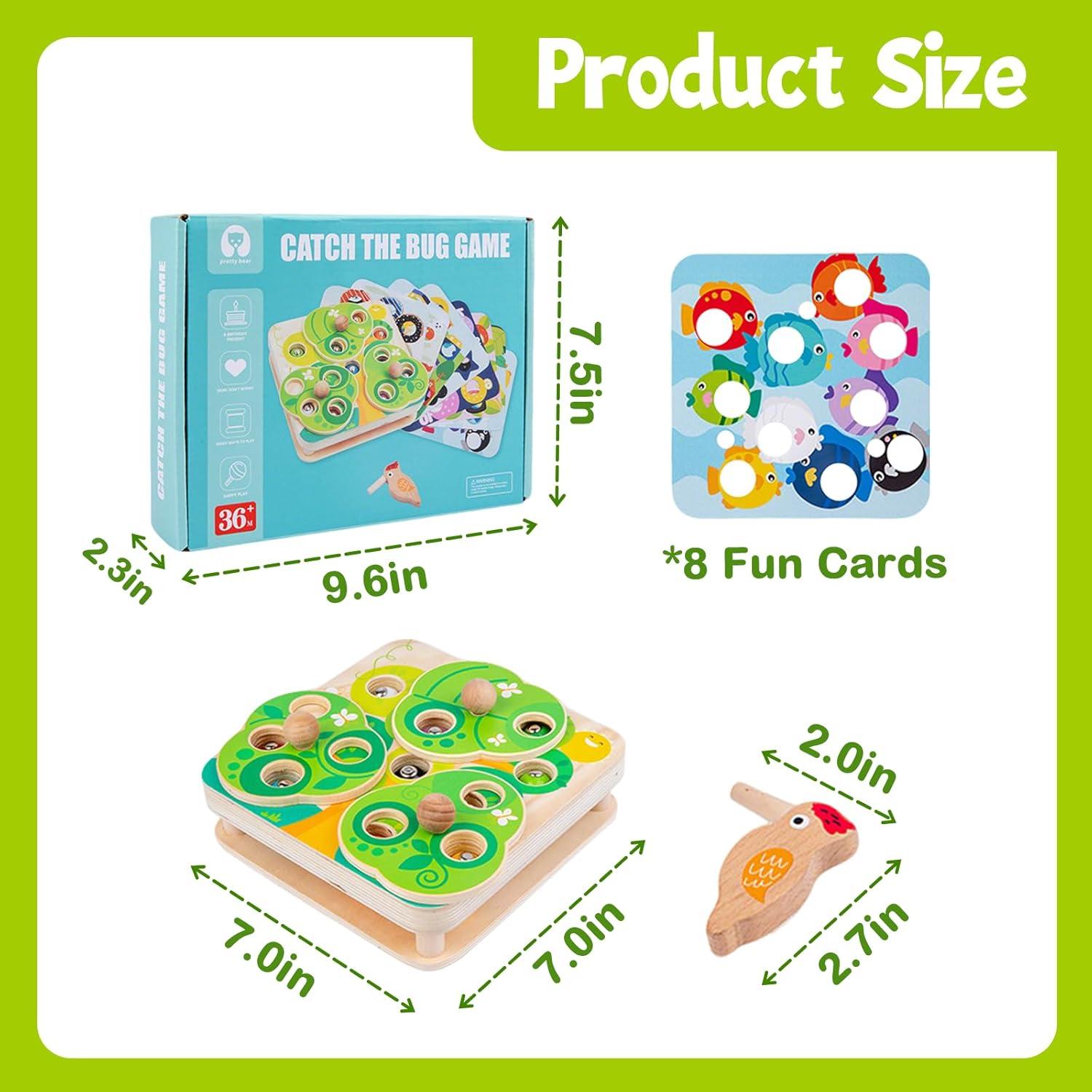 Juguete de Madera Montessori Adena - Captura de Insectos