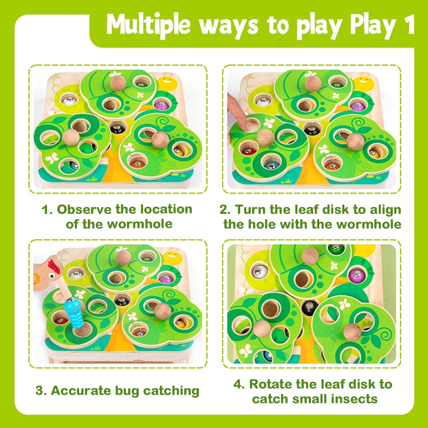 Juguete de Madera Montessori Adena - Captura de Insectos