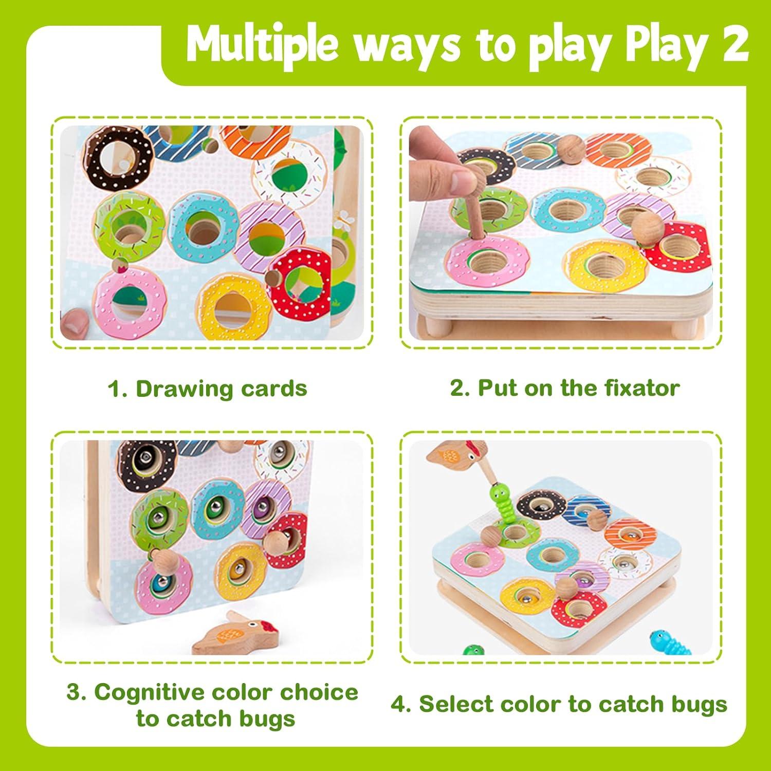 Juguete de Madera Montessori Adena - Captura de Insectos