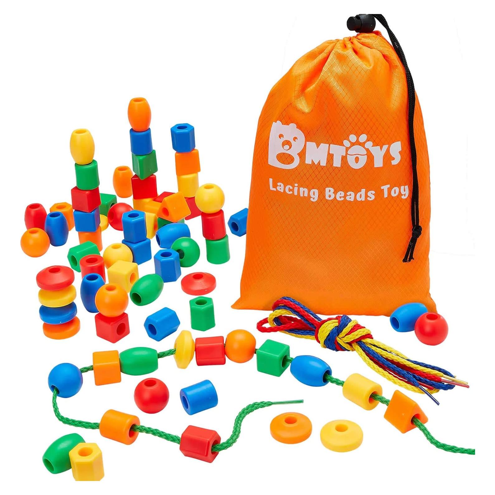 Cuentas de Enhebrar para Niños BMTOYS - 70 Piezas Coloridas