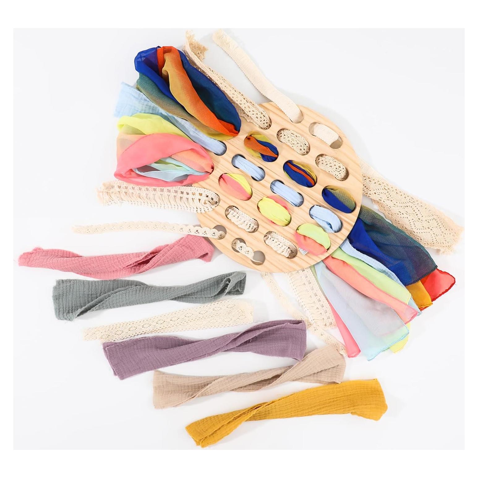 Tablero de Tejido de Madera COTTOVE 29x29 cm Montessori