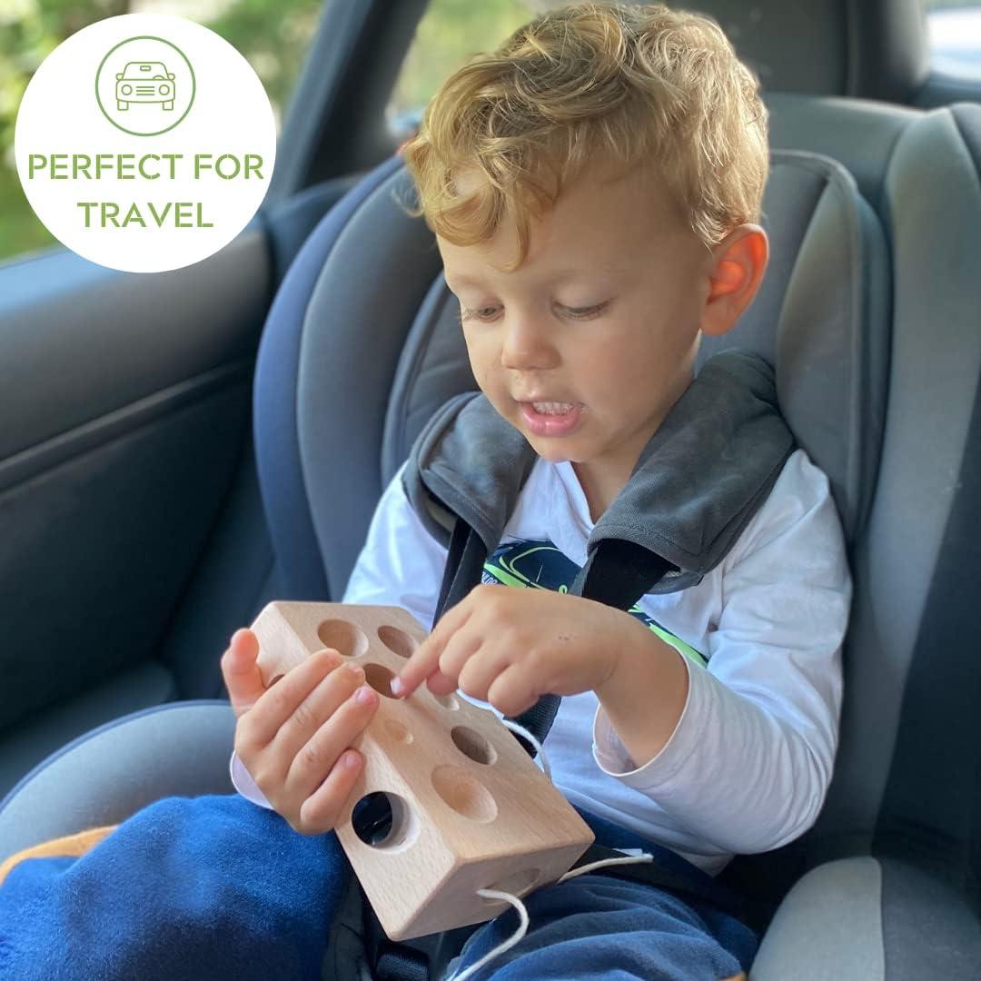 Juguete de Enhebrado de Madera EXTASTICKS Cheesalino