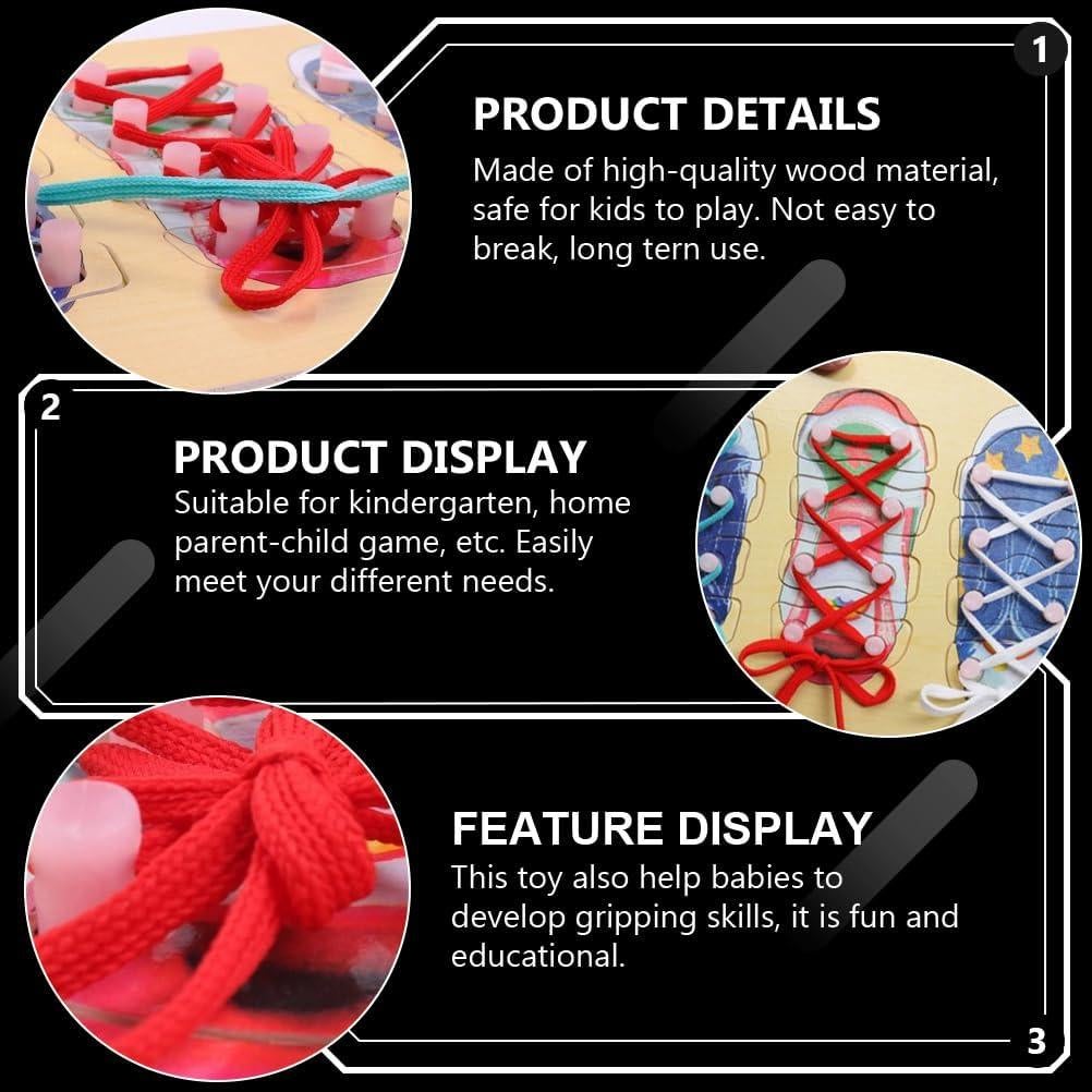 Kit de Enseñanza para Atar Zapatos Toyvian - Juguete Educativo