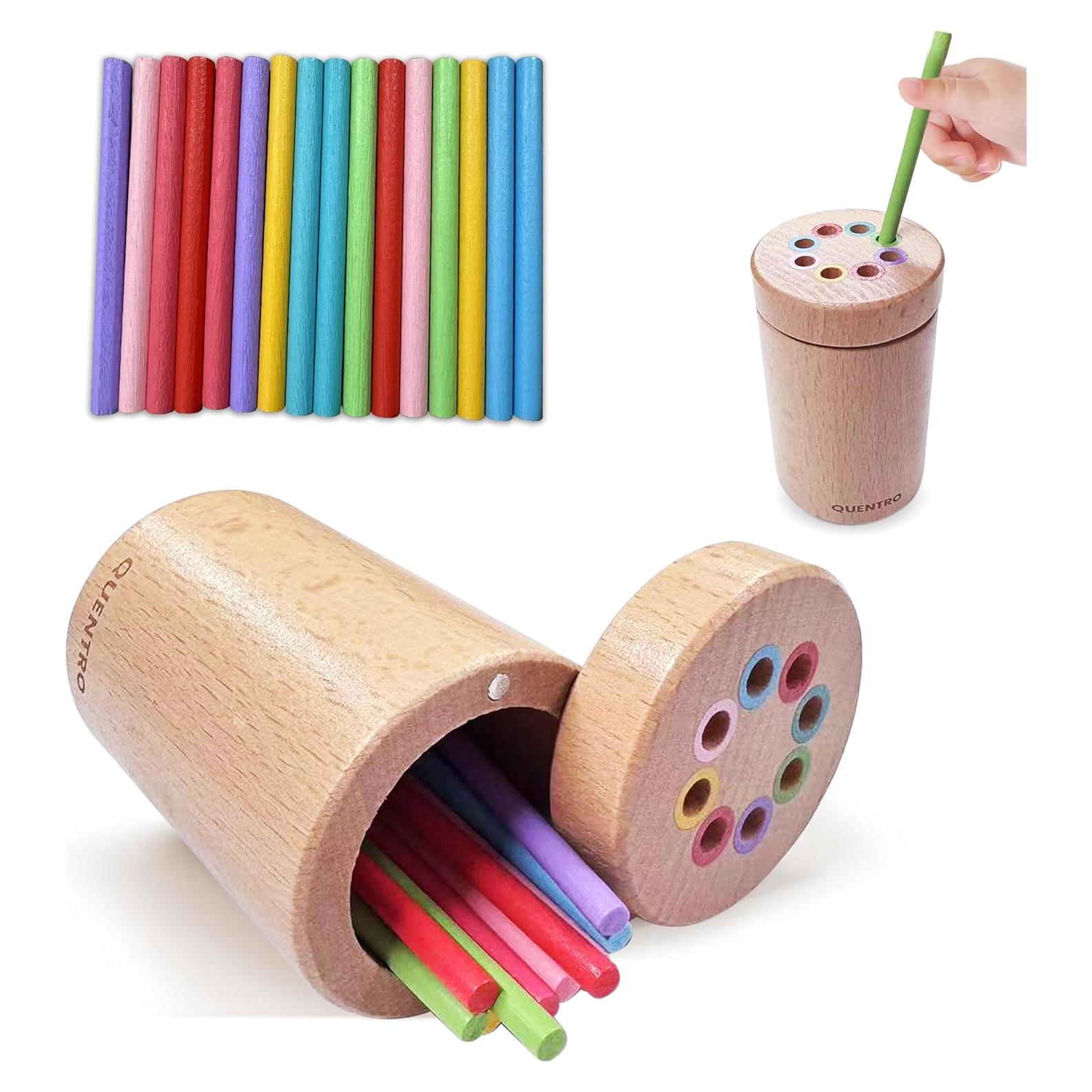 Juguete Montessori QUENTRO de Clasificación de Colores 10x6 cm