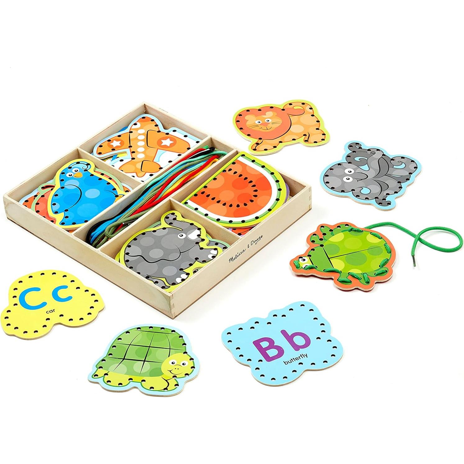 Tarjetas de Enhebrado de Letras Melissa & Doug - 26 Piezas