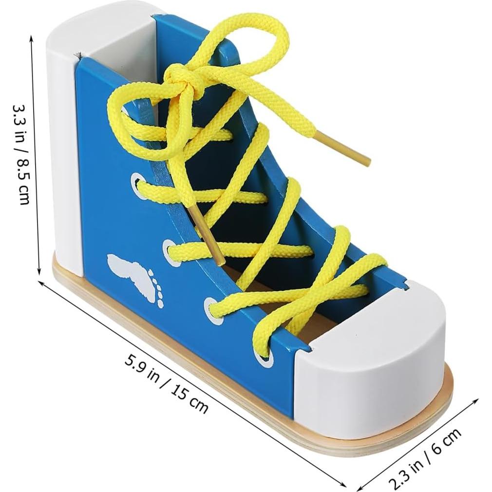 STOBOK Kit de Práctica para Atar Zapatos Niños - 2 Piezas