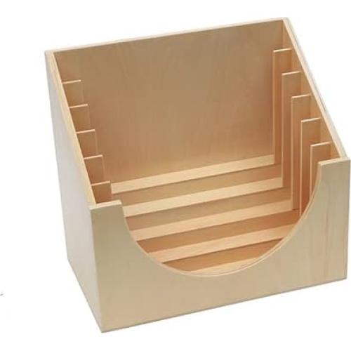Soporte de Madera Montessori para 6 Marcos de Vestir - Juguetes Educativos