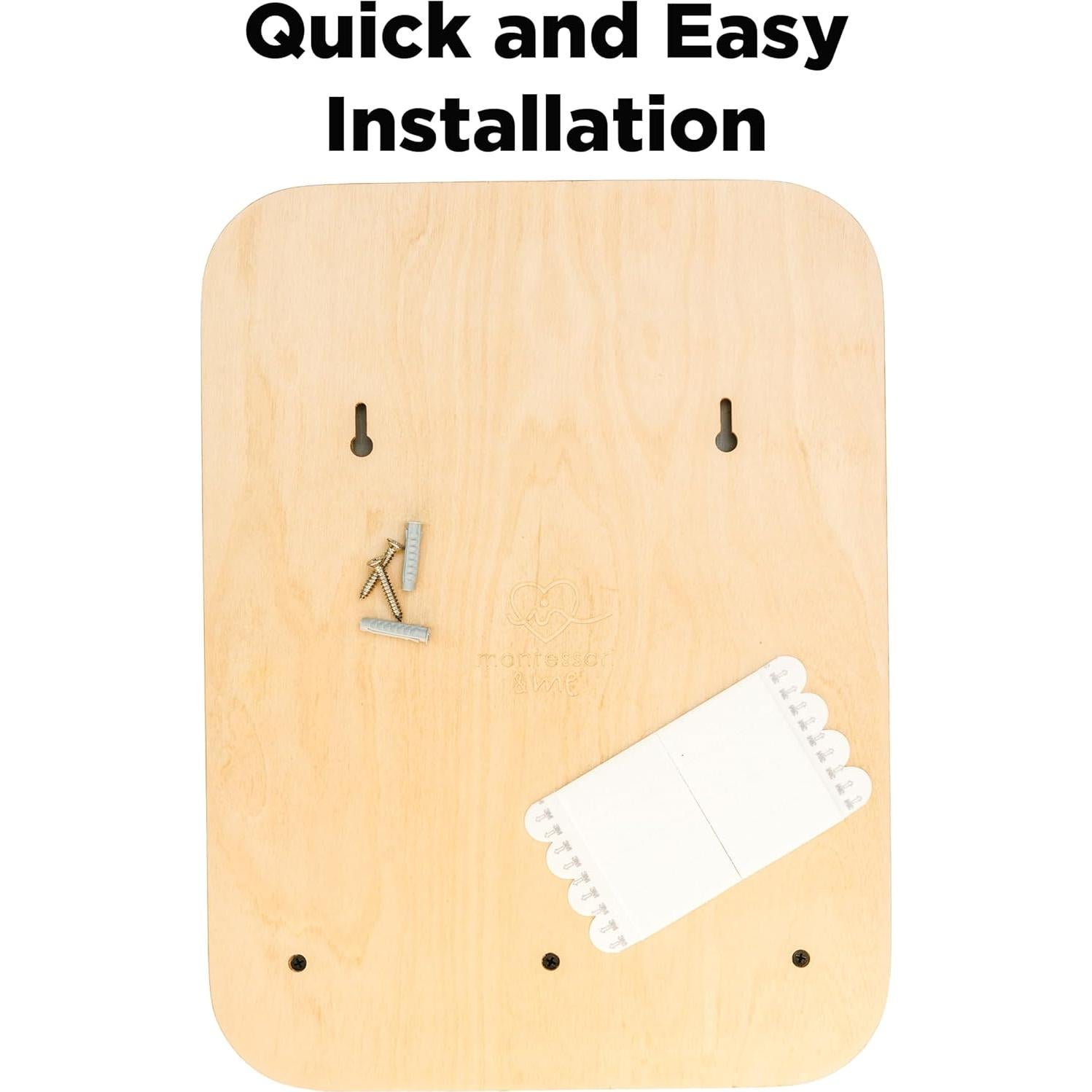 Espejo de Pared Montessori & Me con Ganchos y Estante 40x30cm