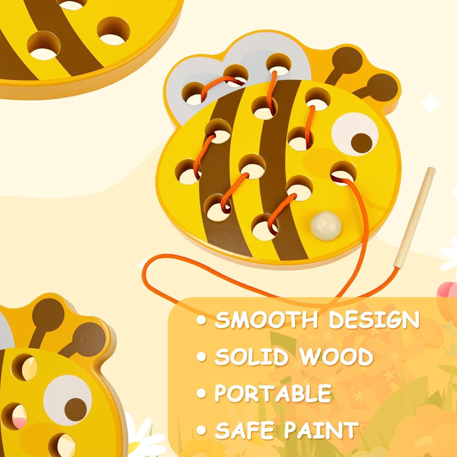 Juguete de Enhebrado de Madera Sealive Abeja - Educativo