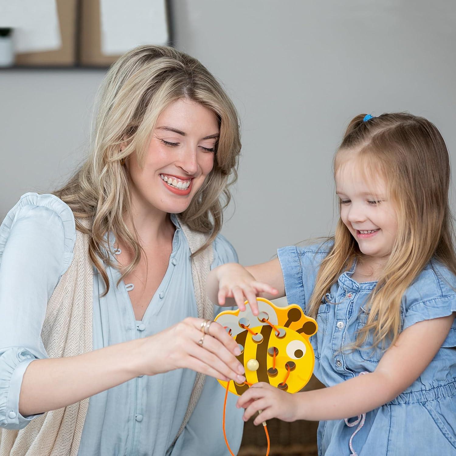 Juguete de Enhebrado de Madera Sealive Abeja - Educativo