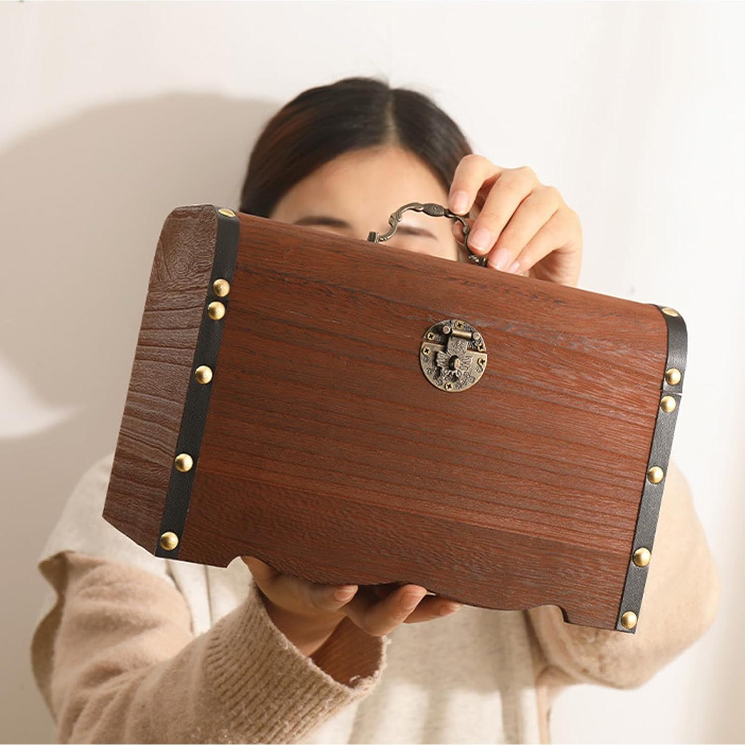 Banca de Cerdo de Madera Ragyzity con Cerradura 19x15x15 cm