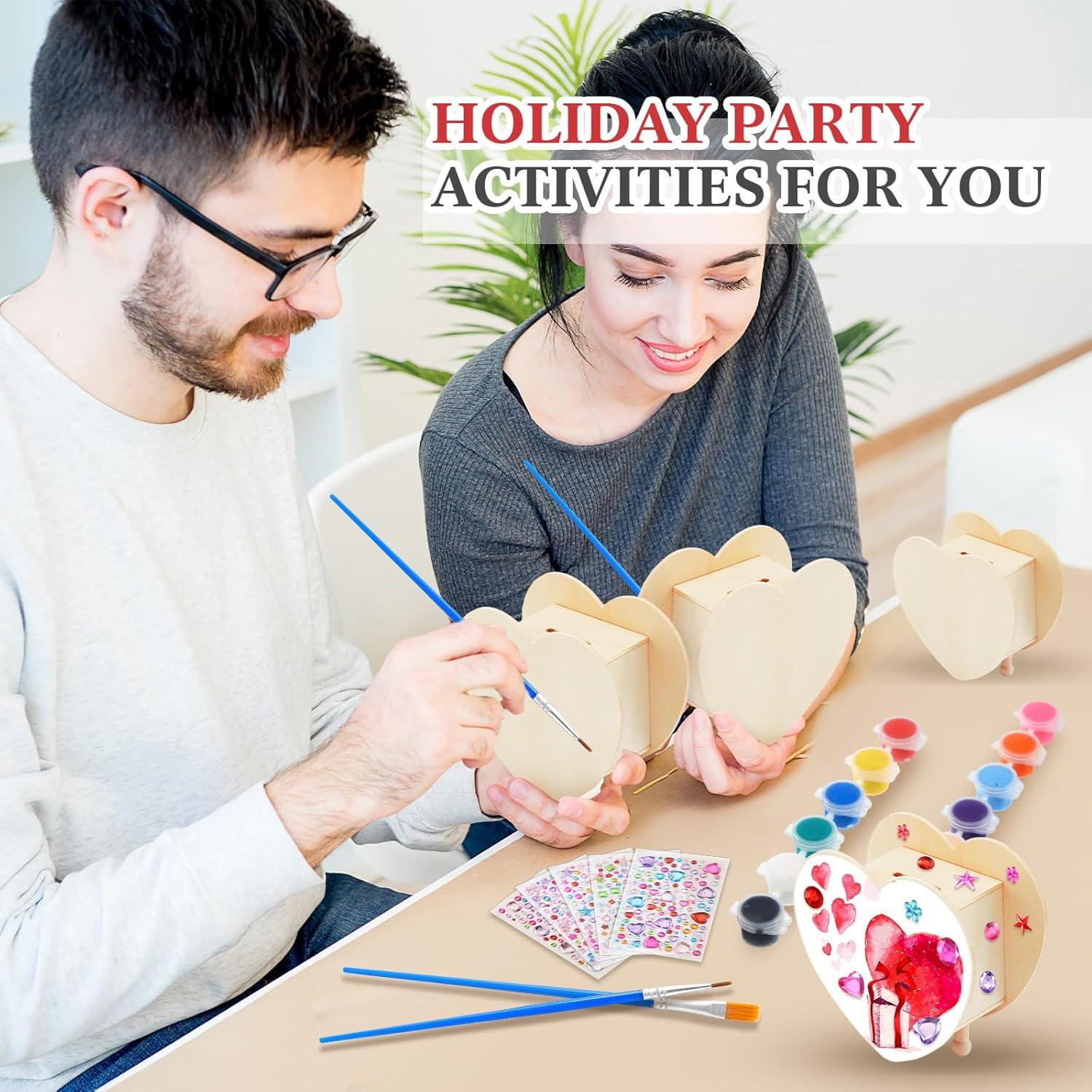 Kit de Manualidades Tioncy 24 Pcs Bancos de Ahorro Corazón