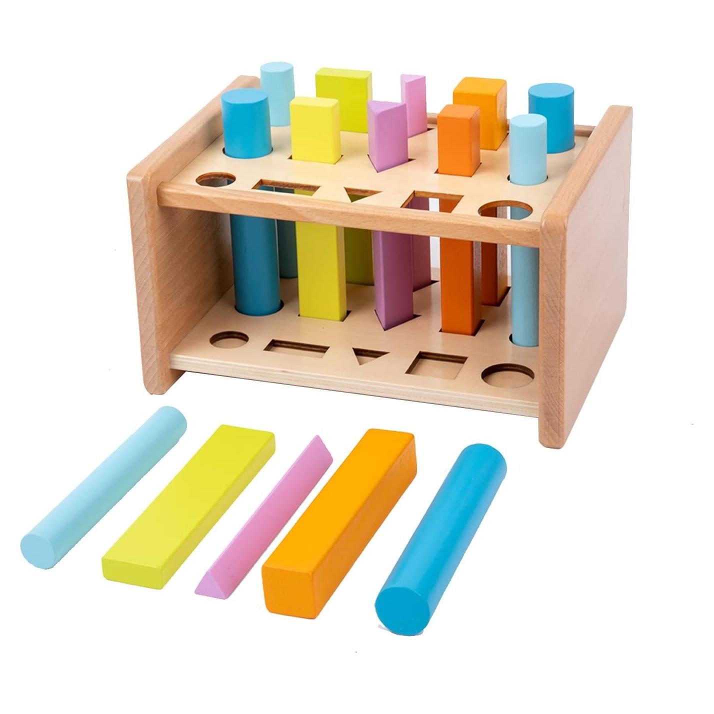 Juguete Educativo de Clasificación de Formas de Madera Montessori