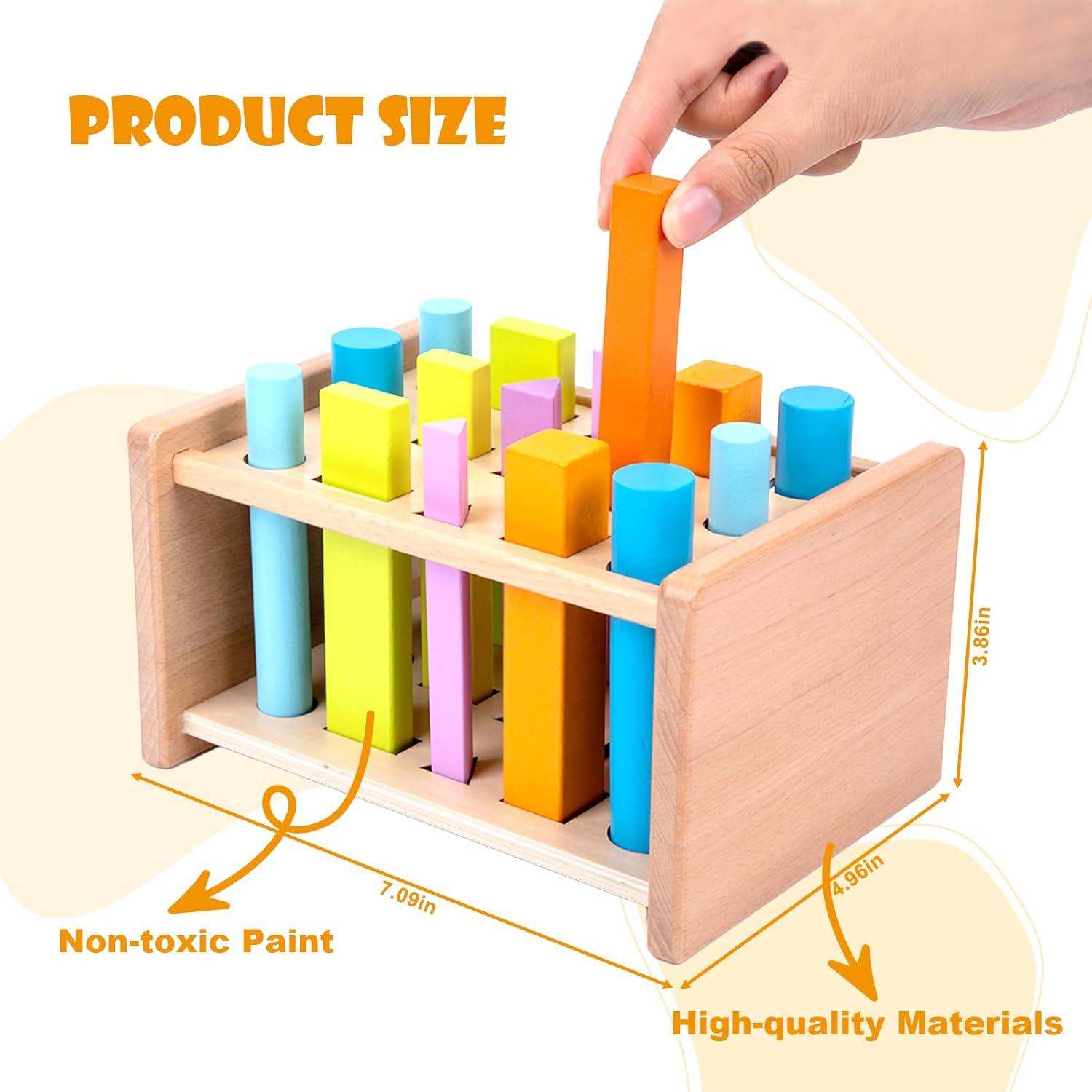 Juguete Educativo de Clasificación de Formas de Madera Montessori