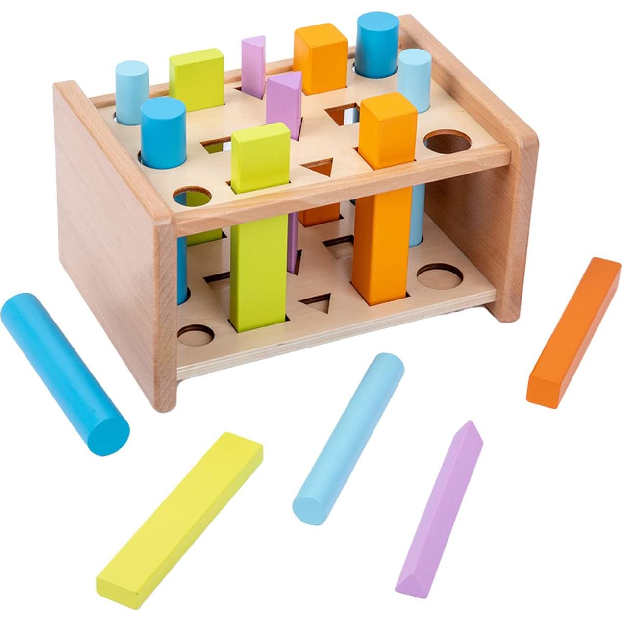 Juguete Educativo de Clasificación de Formas de Madera Montessori