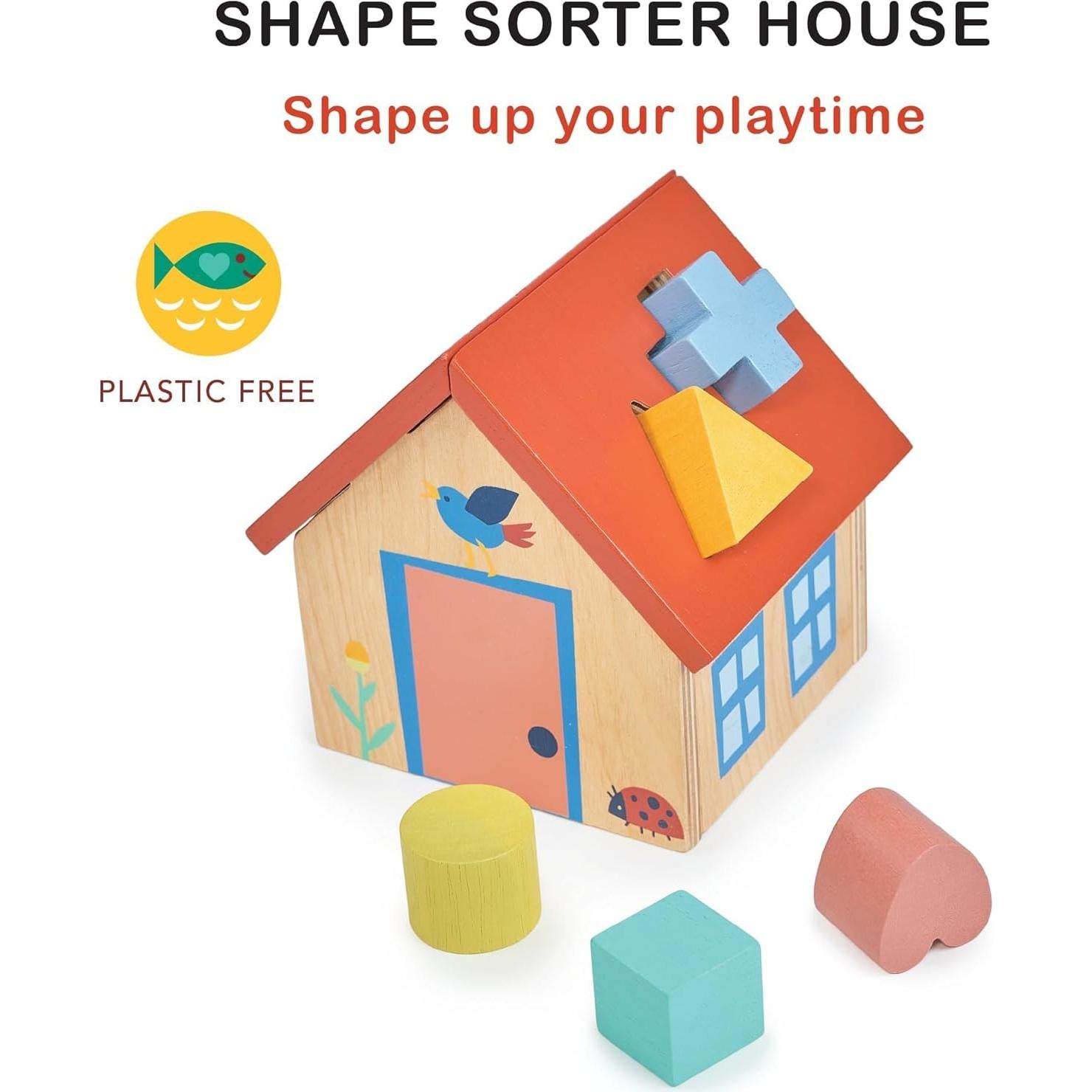 Casa Clasificadora de Formas Mentari - Juguete Educativo 12m+