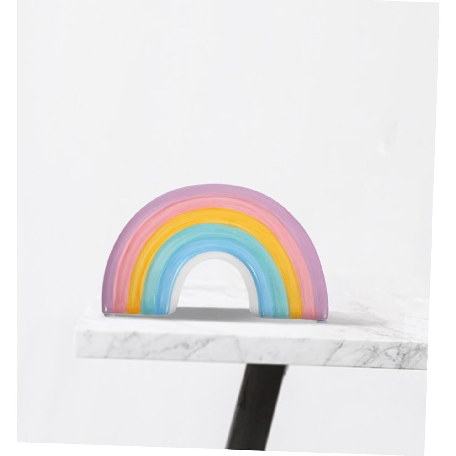 Hucha Arcoíris Cerámica 17.78x10.19cm Decorativa Ahorros