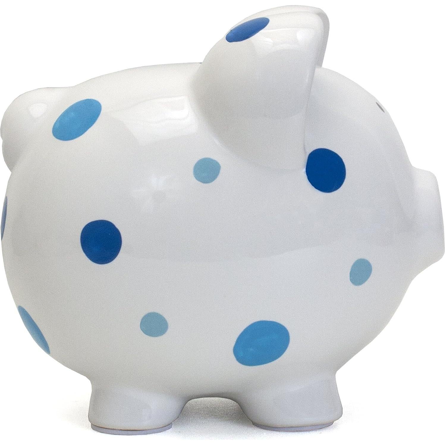 Hucha de Cerámica Lunares Azul Child to Cherish 20x17 cm