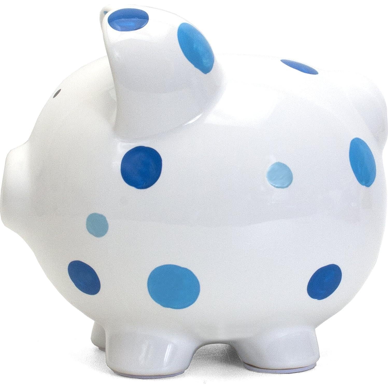 Hucha de Cerámica Lunares Azul Child to Cherish 20x17 cm