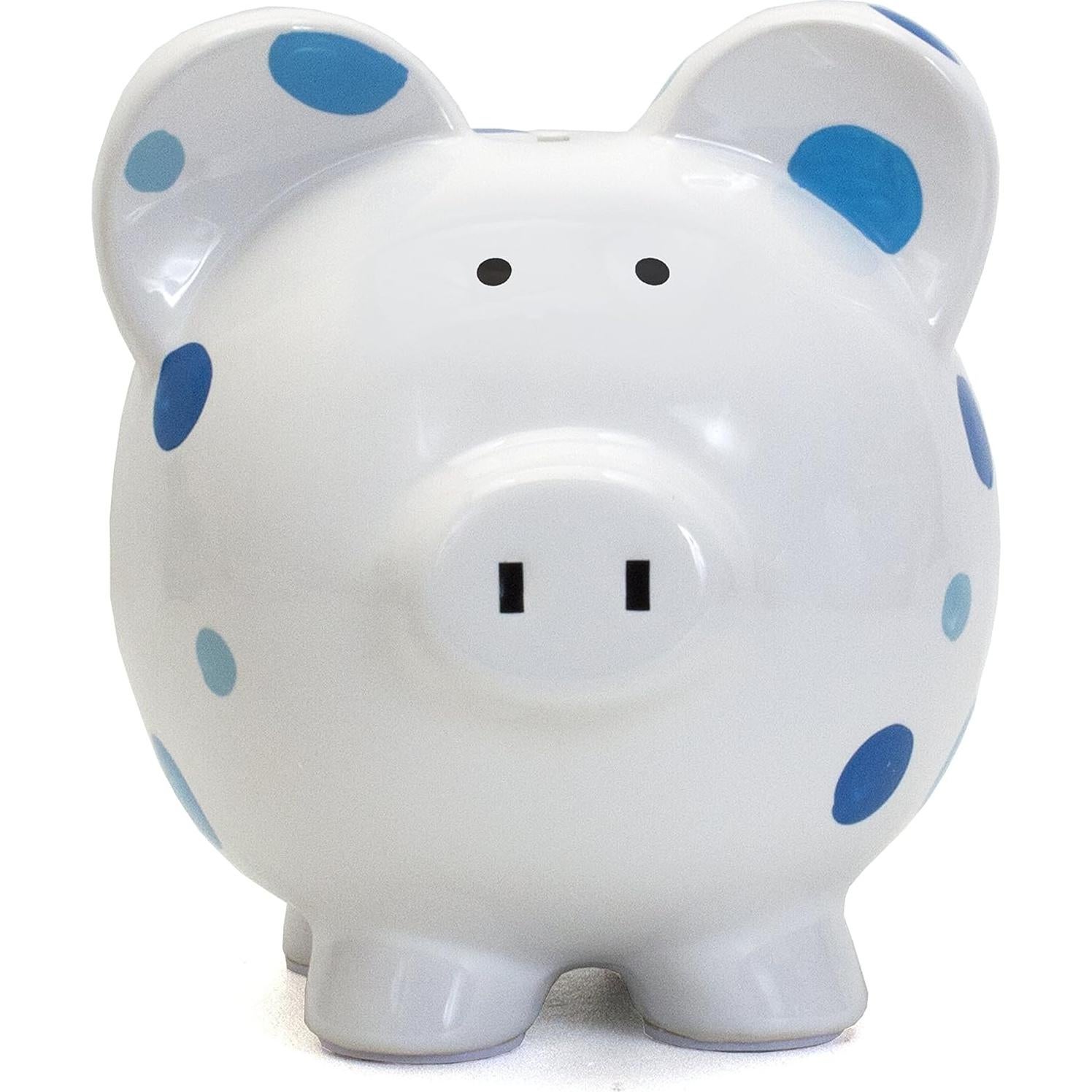 Hucha de Cerámica Lunares Azul Child to Cherish 20x17 cm