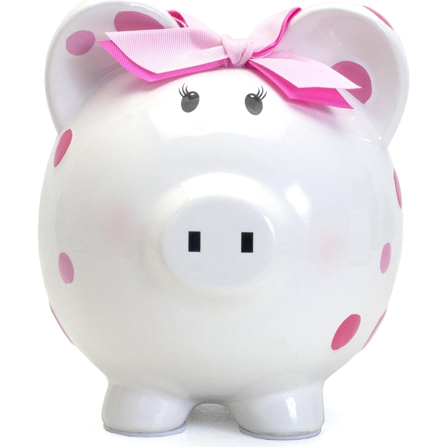 Hucha de Cerámica Rosa Child to Cherish 20.32x17.78 cm