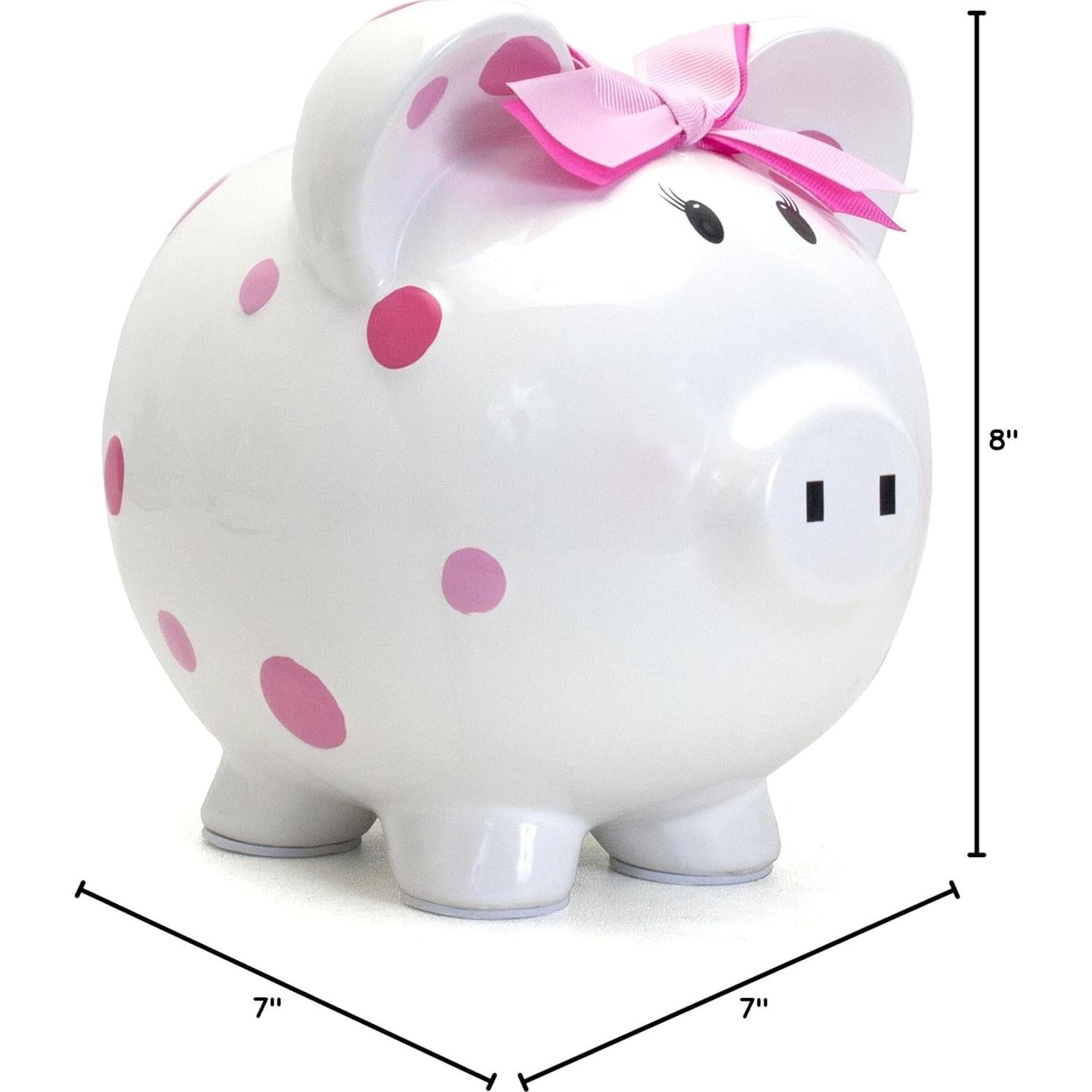 Hucha de Cerámica Rosa Child to Cherish 20.32x17.78 cm